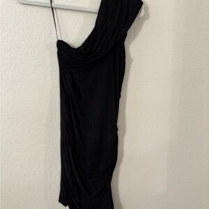 Elegant Black One-Shoulder Dress